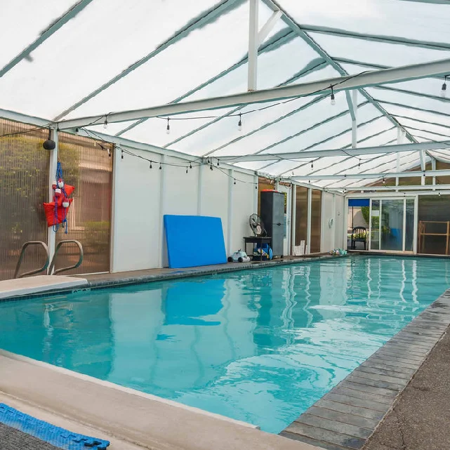 Warm pool ready for swim lessons