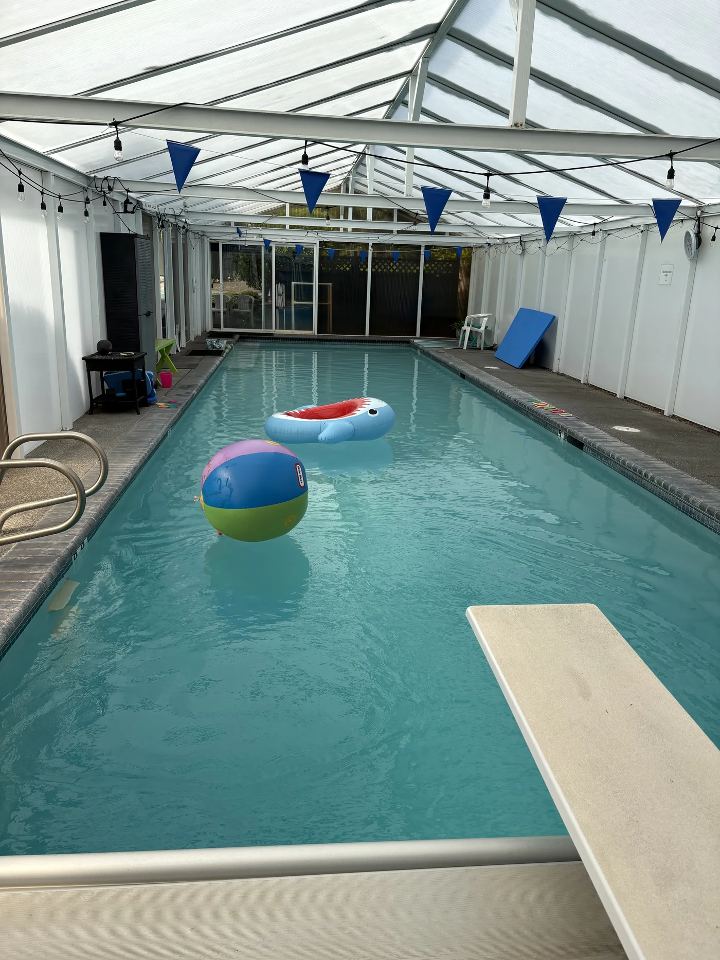 North pool - swim lesson at greenhouse pool